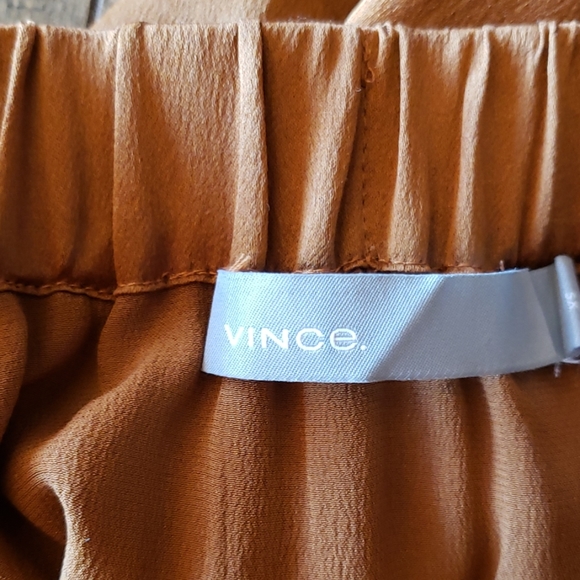 Vince silk drape skirt in copper XS - Picture 10 of 11